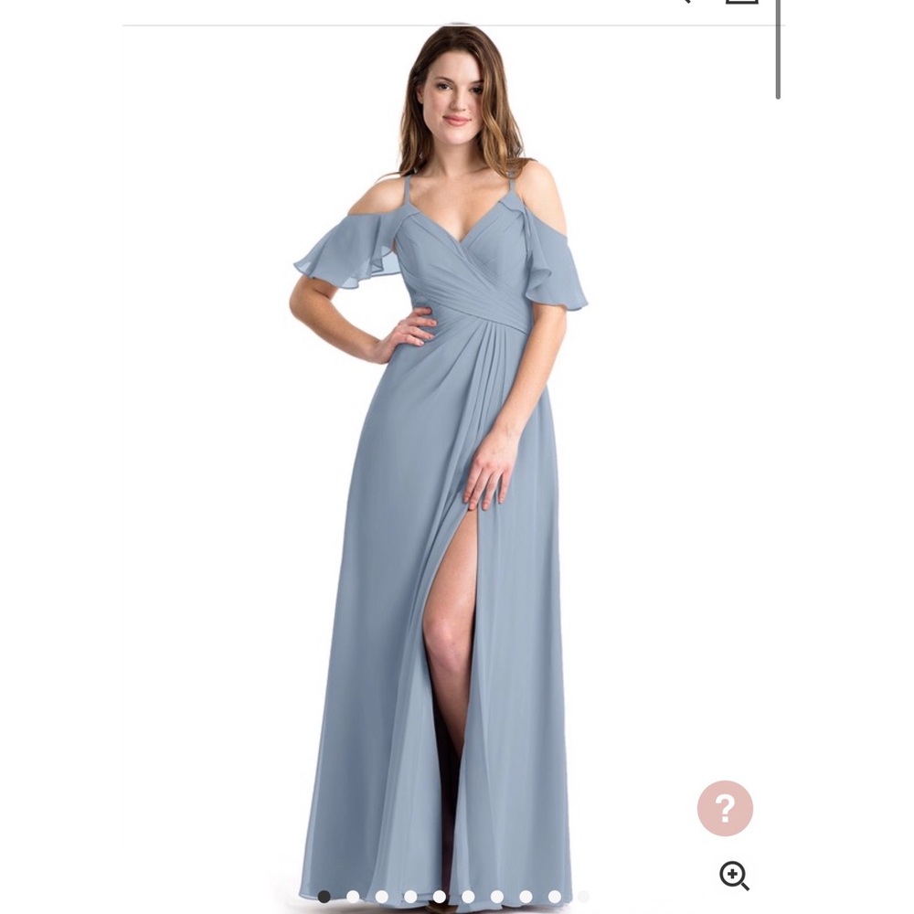 Azazie Dakota Dusty Blue Bridesmaids Dress